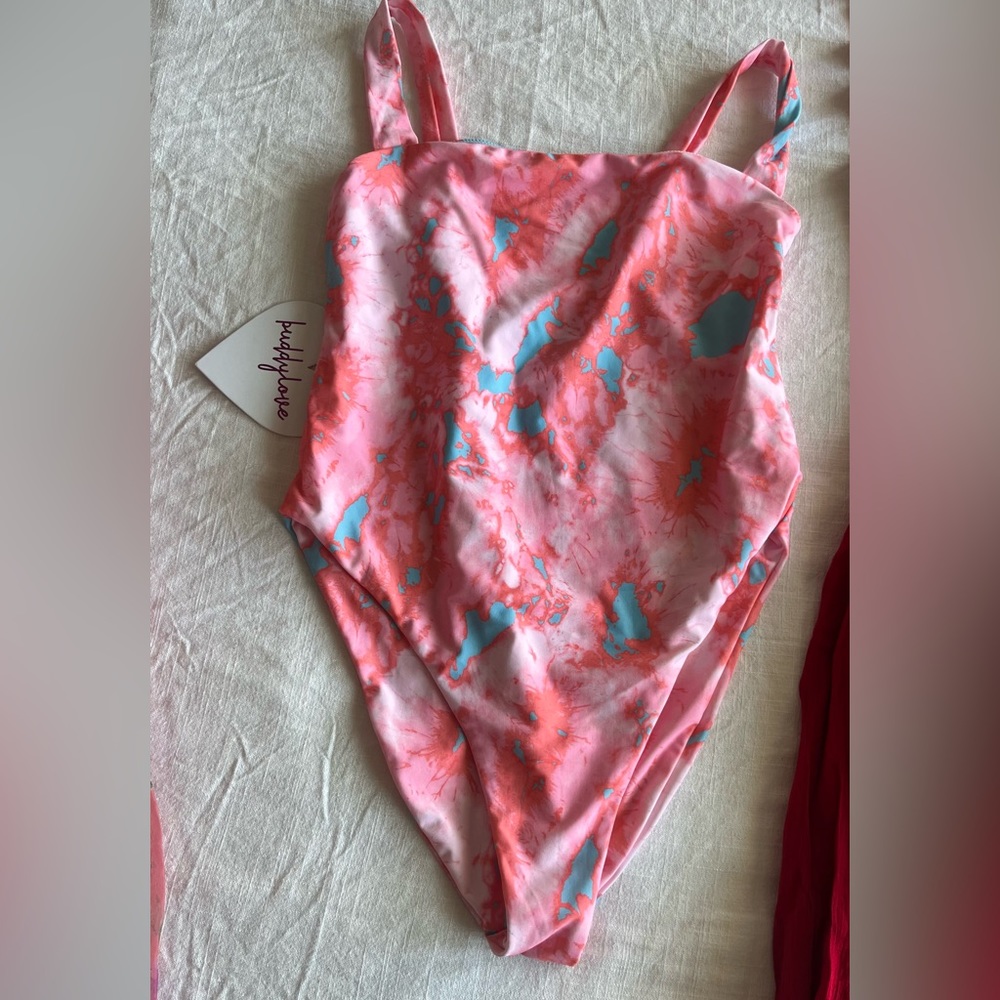 KEKE SQUARE NECK ONE-PIECE SWIMSUIT - GRACE BAY size L NWT